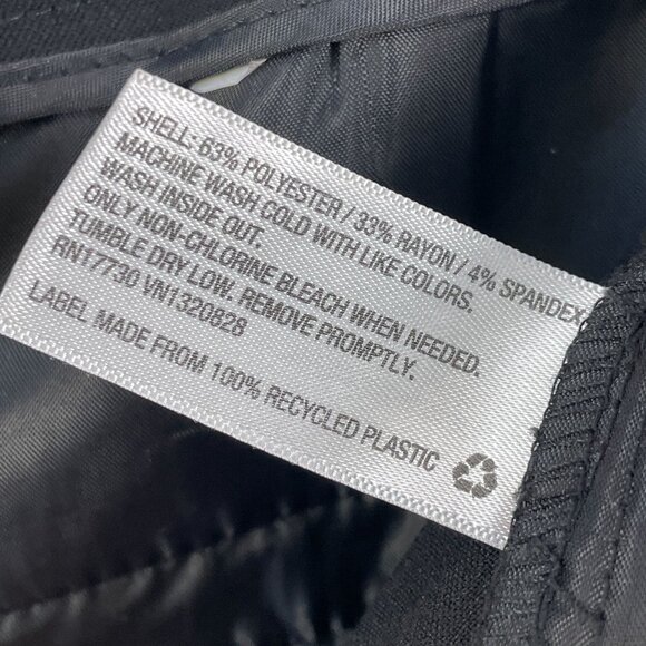 NEW A.N.A Womens 4R Black Wide Leg High Rise Pants Work Career Trousers - Picture 5 of 9